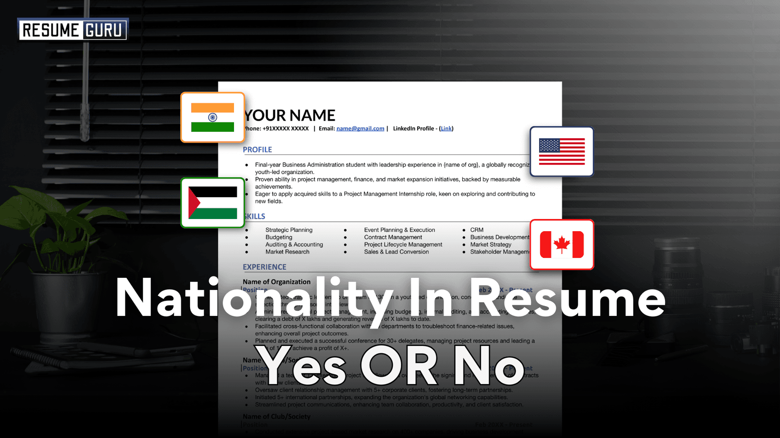 Should you add nationality in resume?