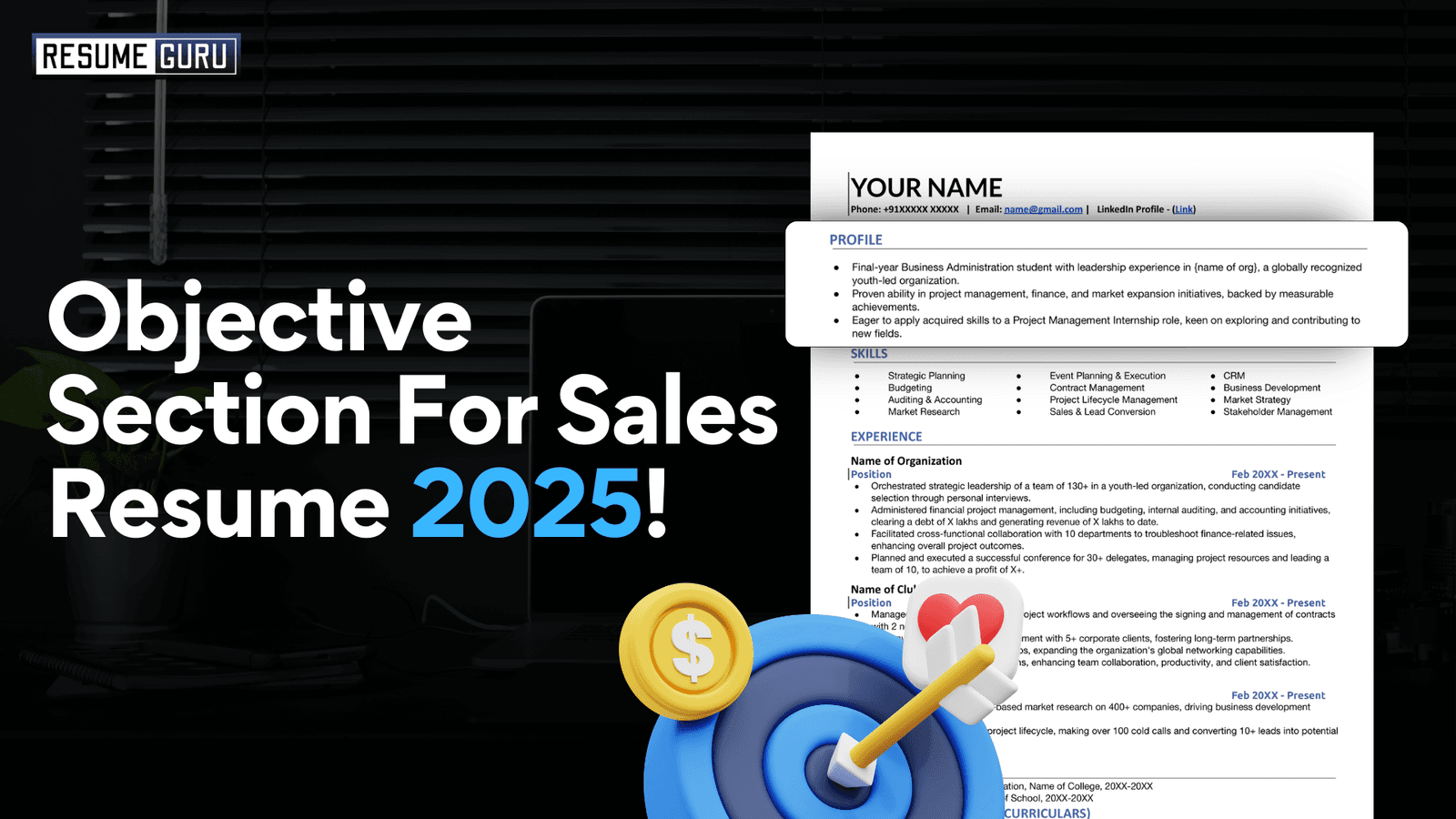 Summaries and Objective for Sales Resume 2025